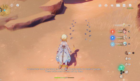 Follow the Genshin Impact footprints