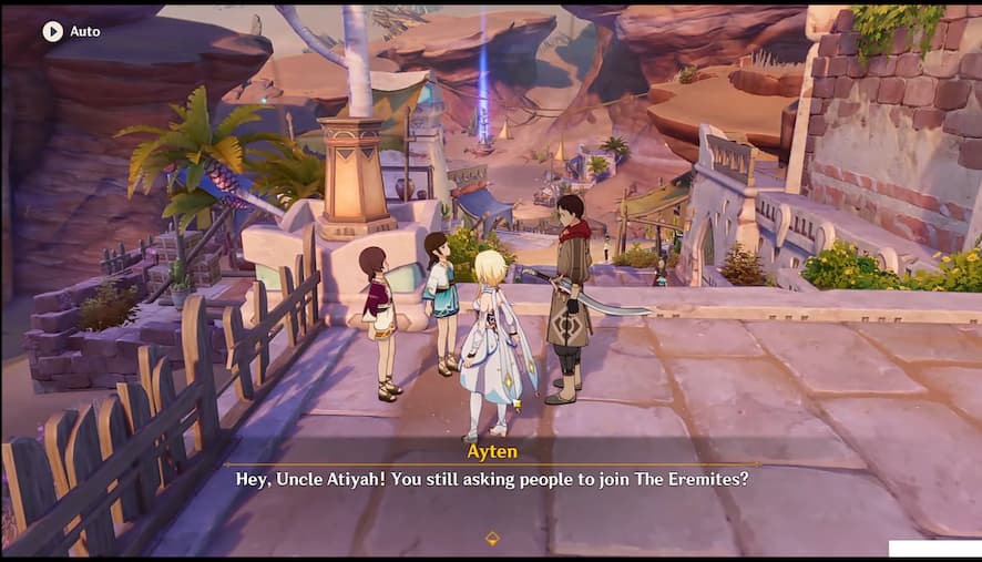 Genshin Impact “Join the timed challenge of the Eremites mission