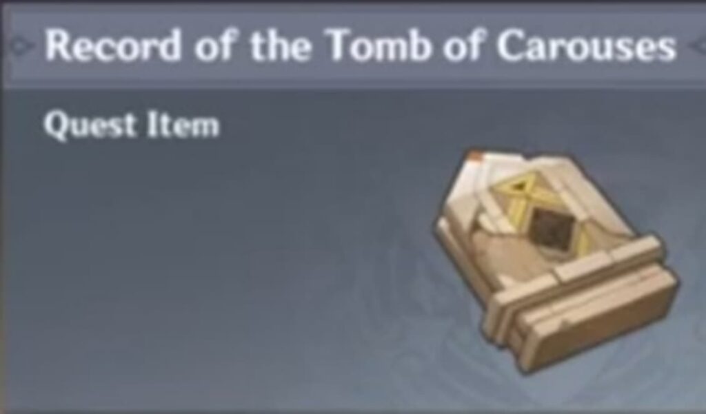 Genshin Impact Desert Remembrance World Quest