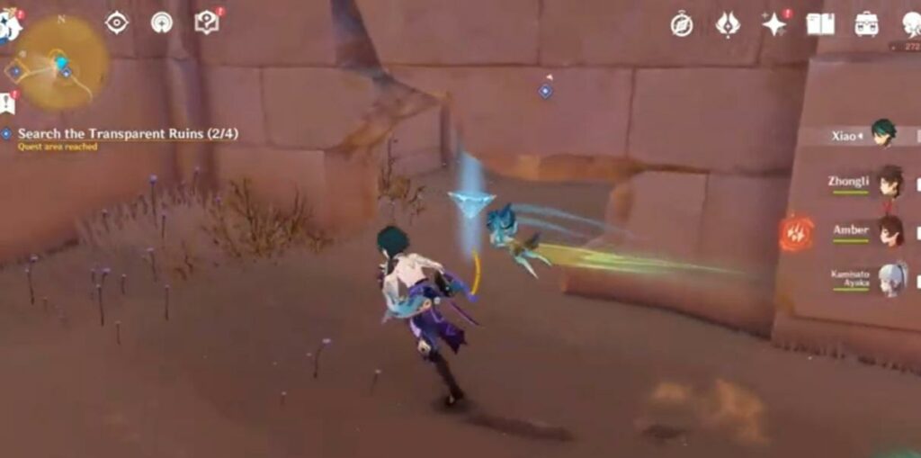 Genshin Impact Invisible Barrier Quest Transparent Ruin 3