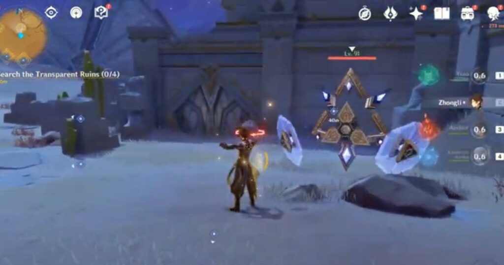 Genshin Impact Invisible Barrier quest Ruin Machine