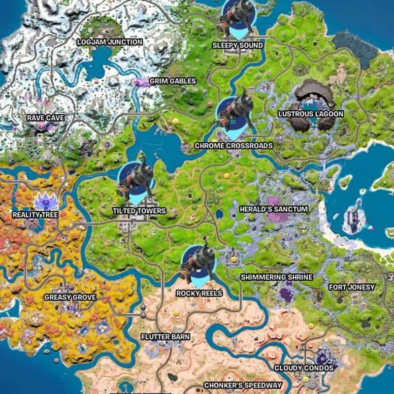 Fortnite Explosive Sticky Gun Locations