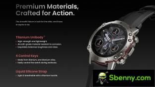Amazfit Falcon is a premium and rugged smartwatch with a titanium unibody design