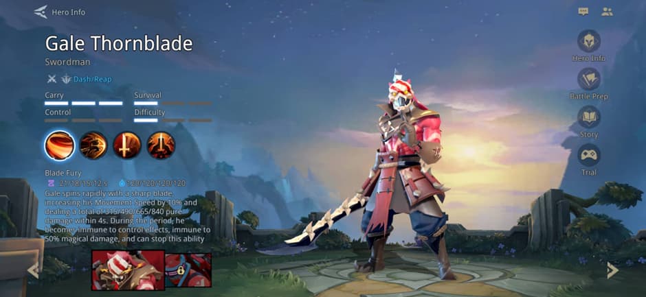 Swordsman: warrior / assassin;  DPS