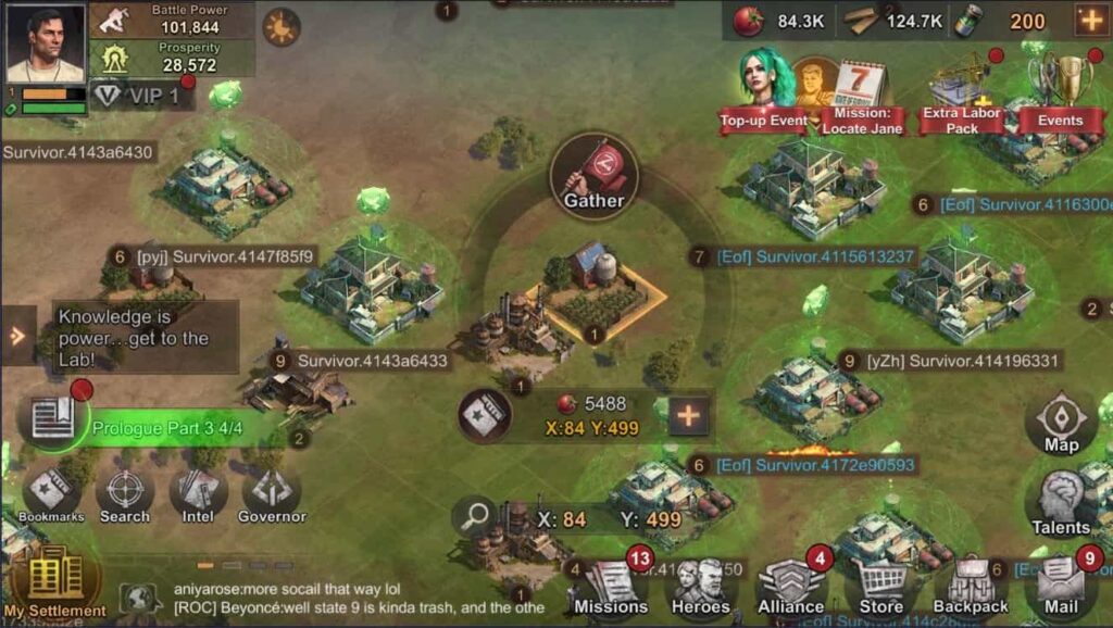 Battle Power Survival Status