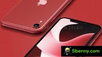 Apple iPhone SE 4, speculative render - Product (RED)