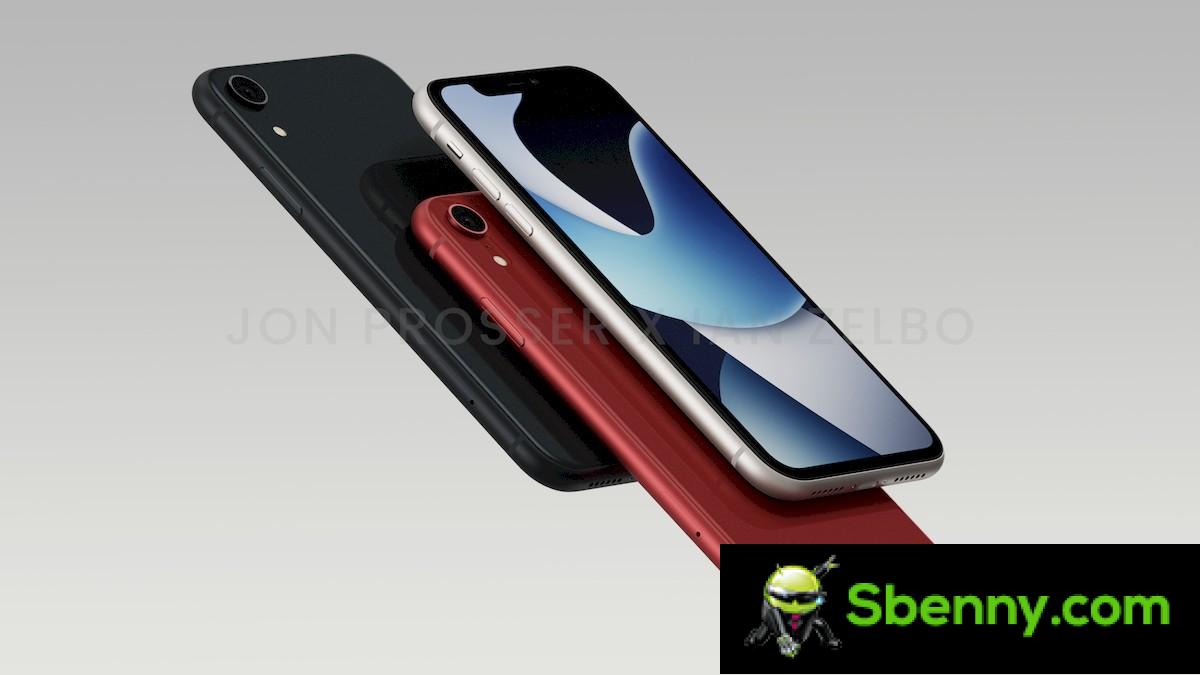 Three colors for the Apple iPhone SE 4, speculative renderings: Silverlight