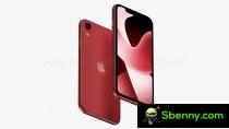 Apple iPhone SE 4, speculative render - Product (RED)