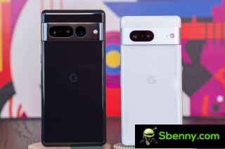 Google Pixel 7 Pro next to the Pixel 7