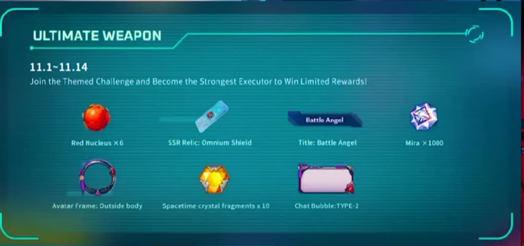 Events Tower of Fantasy True final weapon of the Red Core