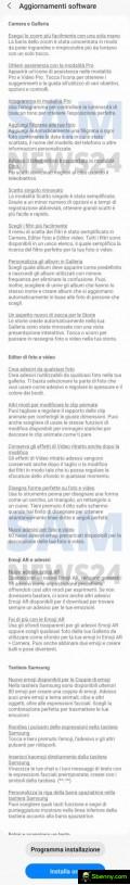 OTA release notes in Italian