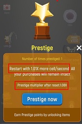 Inactive human prestige