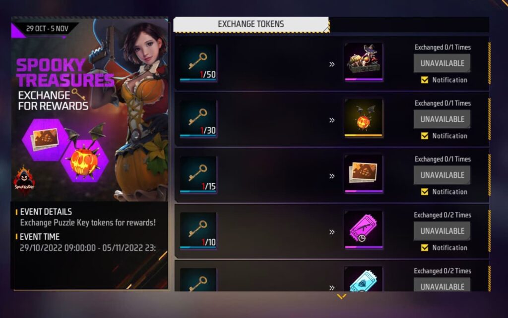 Free quest of the spectral treasures of fire