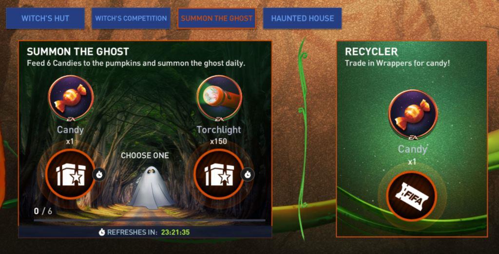 FIFA Mobile Scream Team Summon the ghost