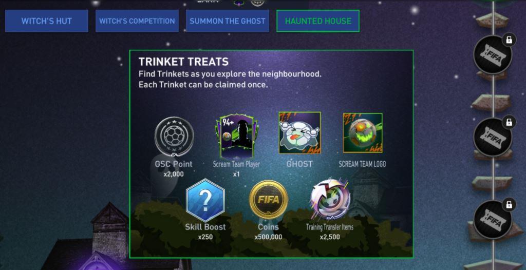 FIFA Mobile Scream Team Haunted House Jewelery