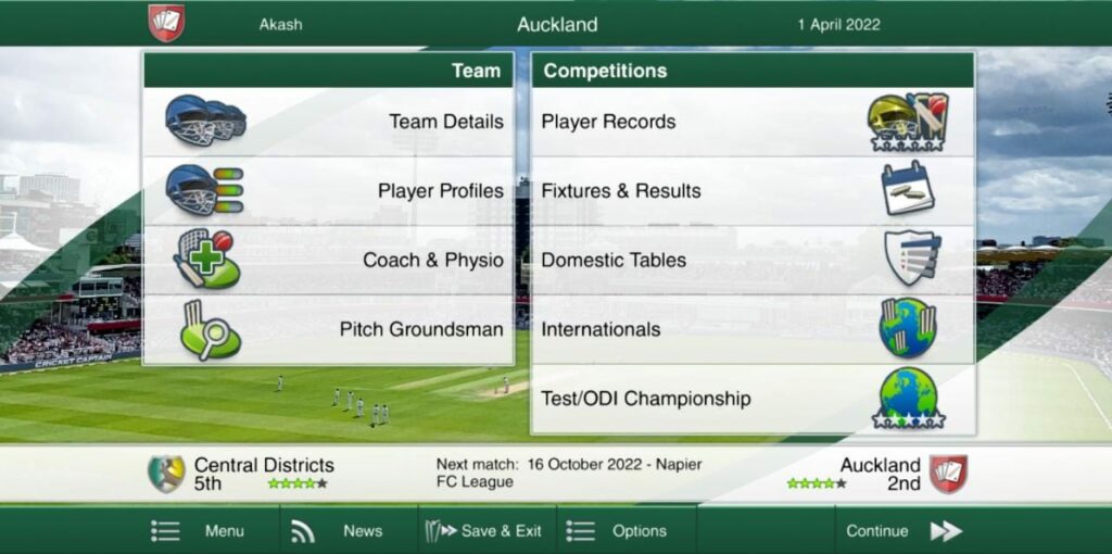 Cricket captain career 2022