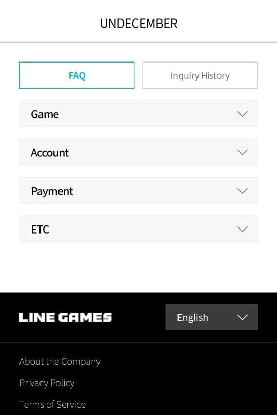 FAQ section of Undicembre
