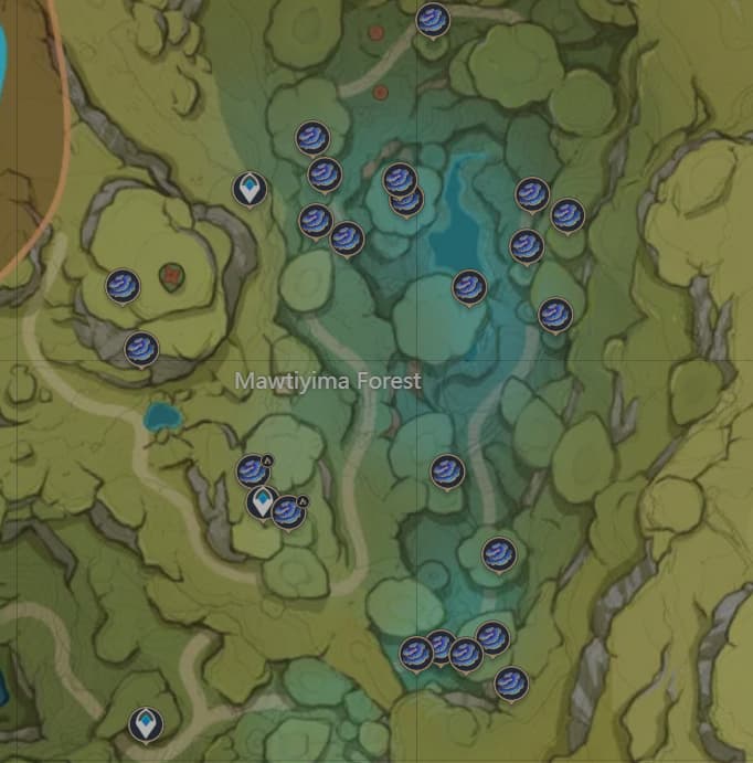 Genshin Impact Rukkhashava is located in Mawtiyima Forest