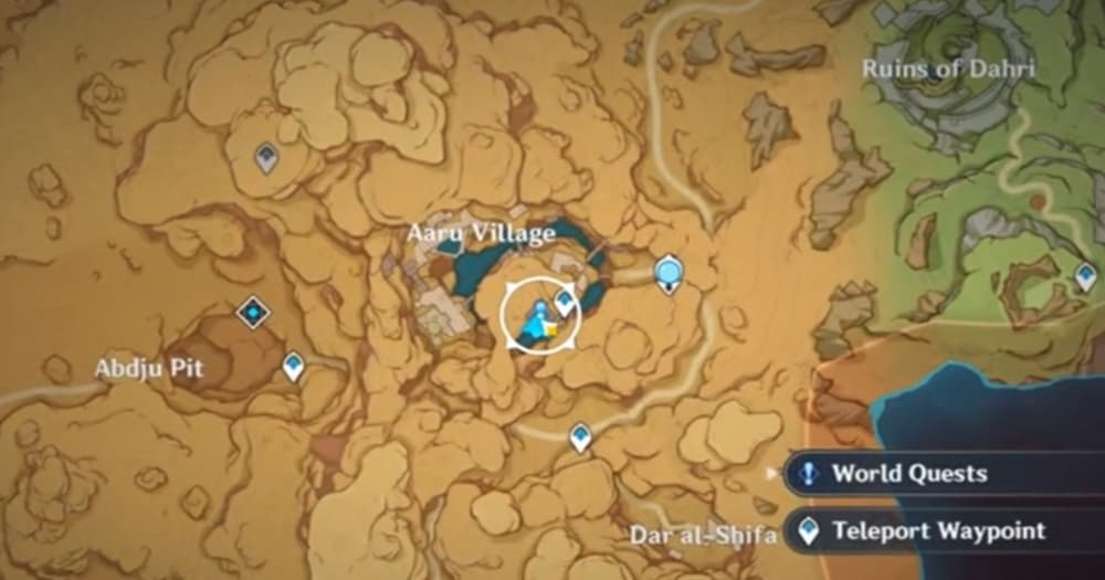 Genshin Impact Desert Remembrance World Quest