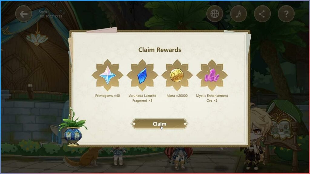 Genshin Impact Rewards 