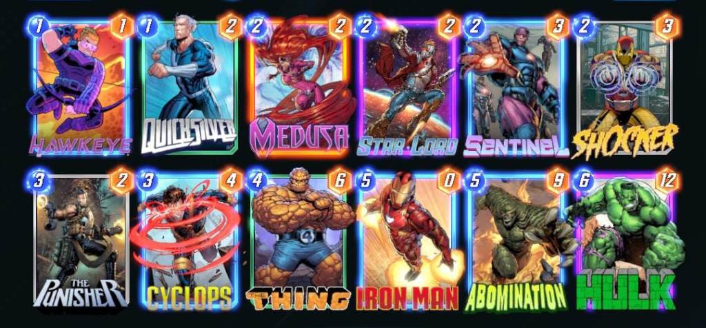 First deck-Marvel-Snap