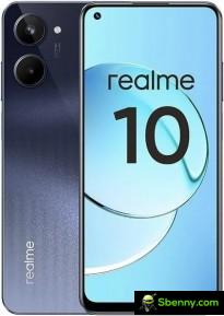 The leaked render of Realme 10 4G