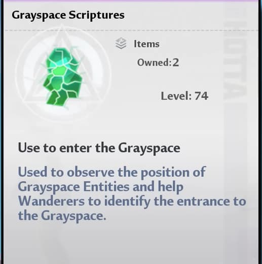 TOF gray space writings