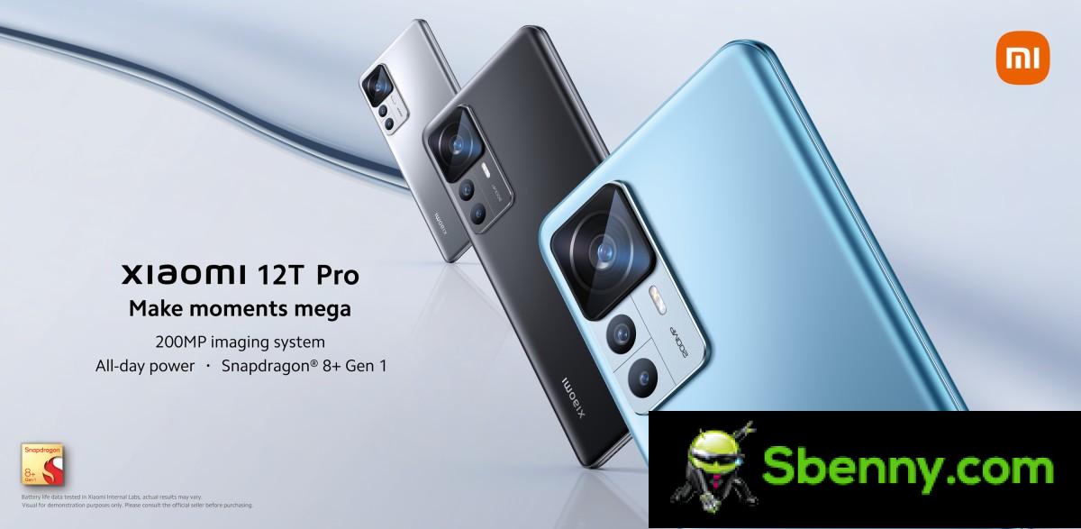 Xiaomi 12T Pro arrives with 200MP camera and SD 8+ Gen 1 chipset, followed by 12T with 108MP cam