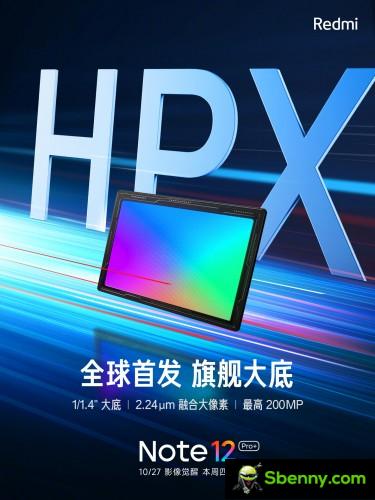Redmi Note 12 Pro + will debut with the Samsung ISOCELL HPX sensor