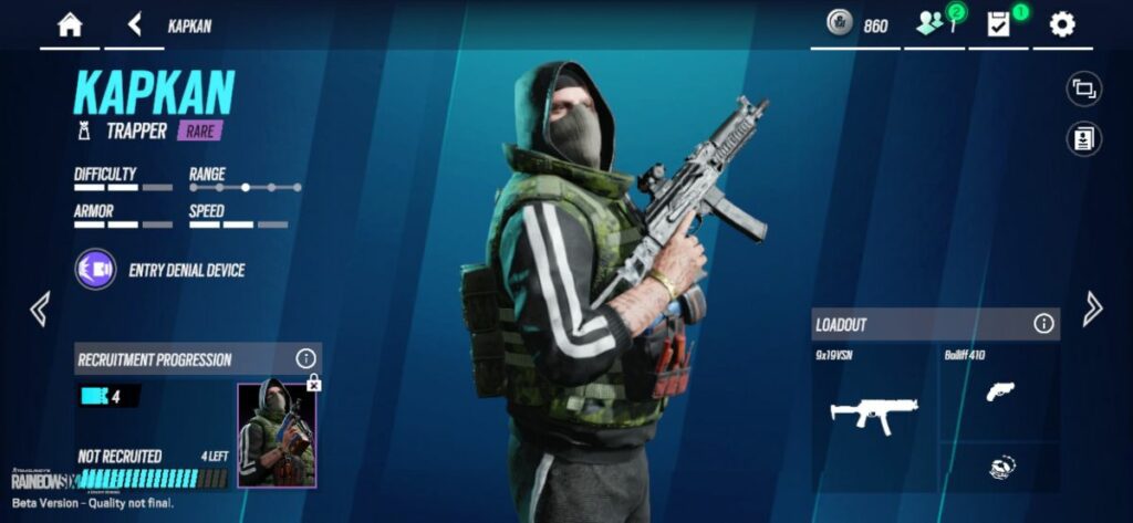 Rainbow Six Mobile Roles Defenders Kapkan