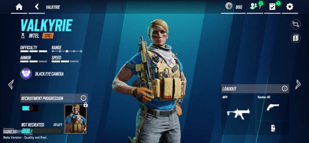 Rainbow Six Mobile Roles Defenders Valkyrie