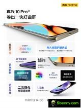 Realme is teasing a curved display for the 10 Pro + model