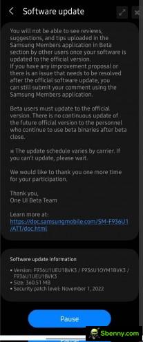 A stable UI 5.0 update for Galaxy Z Fold4
