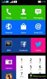 Nokia X platform: home screen