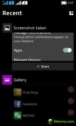 Fastlane's interface was a timeline of recent events, files, and apps