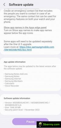 A UI 5/Android 13 update arrives on the Samsung Galaxy M32 5G