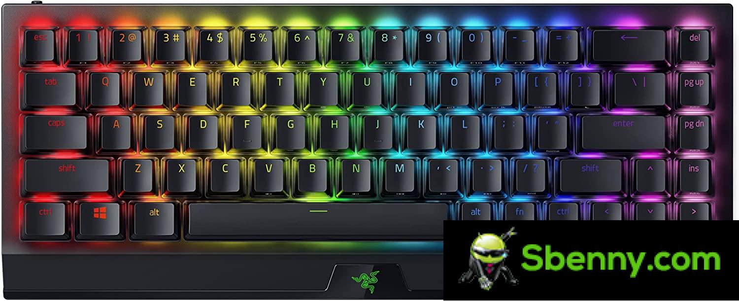 Razer BlackWidow V3 Mini 65% Wireless Mechanical Gaming Keyboard.