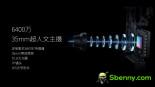 Camera details of the Axon 40 Ultra: three 64 MP modules on the back and below the display camera on the front
