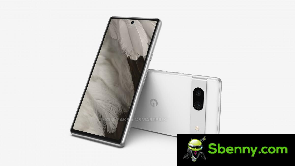 Leaked renders of the Google Pixel 7a show a similar design to the Pixel 7