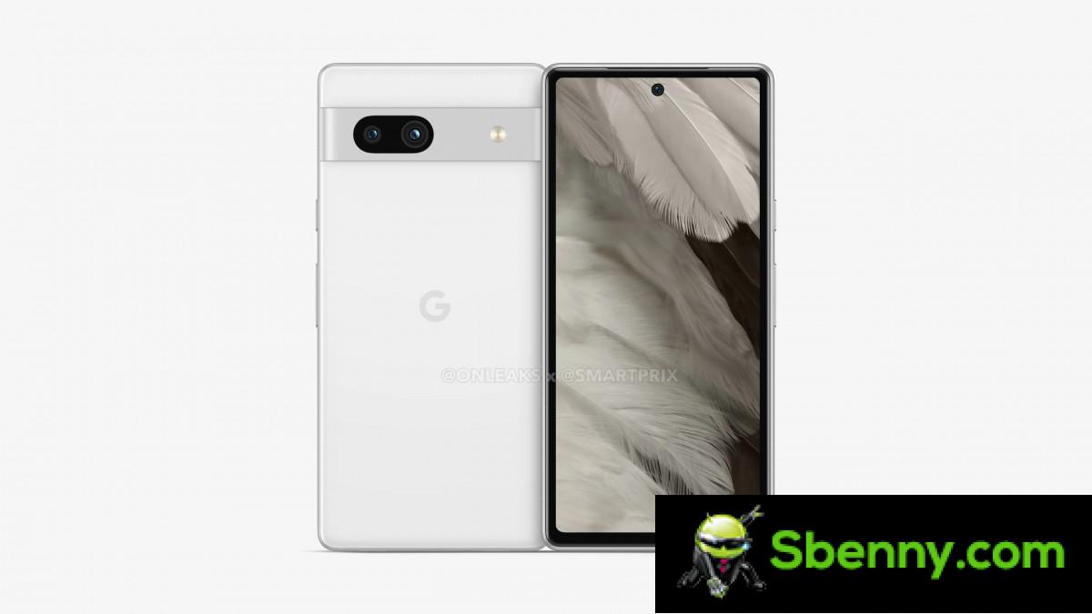 Leaked renders of the Google Pixel 7a show a similar design to the Pixel 7