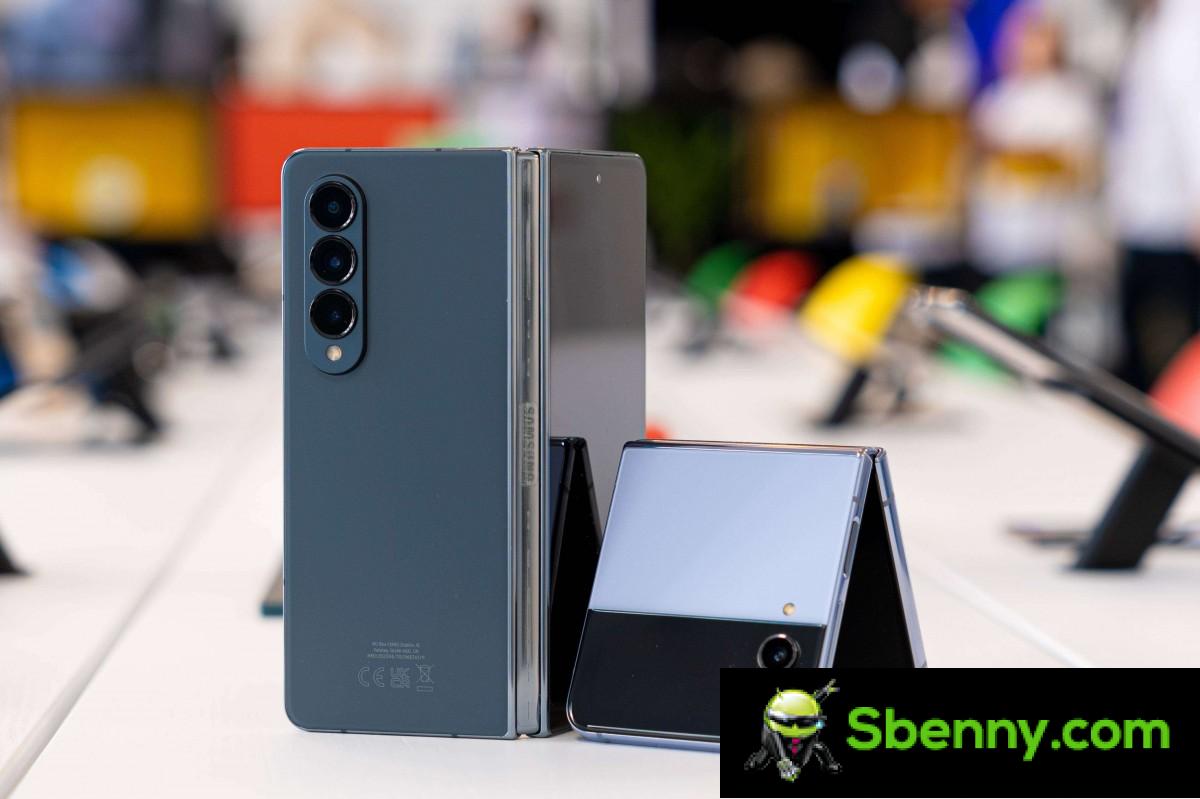 Samsung Galaxy Z Fold4 with Galaxy Z Flip4