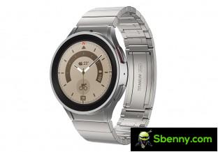 Link bracelet for Galaxy Watch5 Pro in silver and black