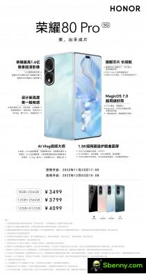 At a glance: Honor 80 Pro