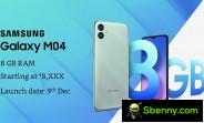 The launch date, design and key specifications of the Samsung Galaxy M04 revealed by Amazon