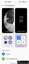 The old customization page - Realme UI 4.0 review