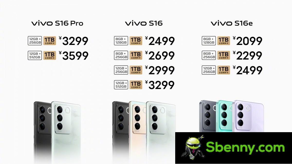 Vivo S16 range announced, S16 Pro brings Dimensity 8200 and 50MP selfie cam