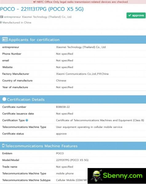Poco C50 is expected to launch in India on January 3, X5 5G gets NBTC certification