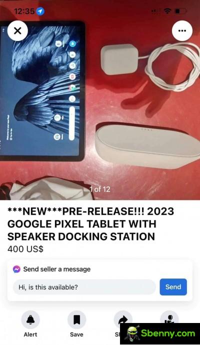 Google Pixel Tablet 2023 on Facebook Marketplace