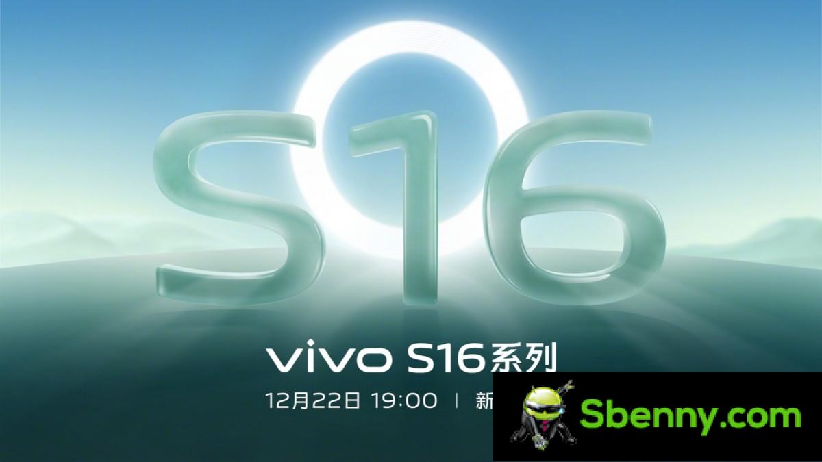 The vivo S16 range will arrive on December 22nd