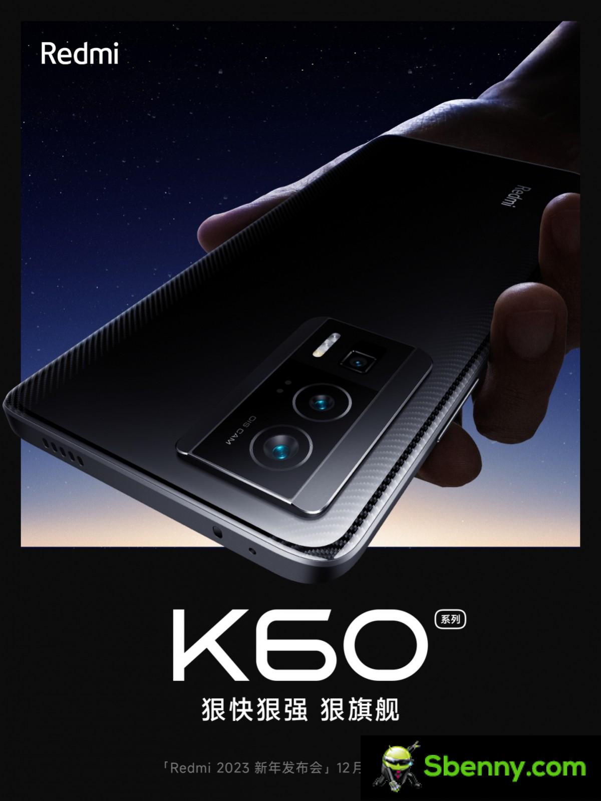 Xiaomi will announce the Redmi K60 series on December 27